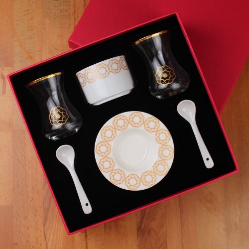 Elsanat Saray Serisi Tiryaki Çay Sunum Seti