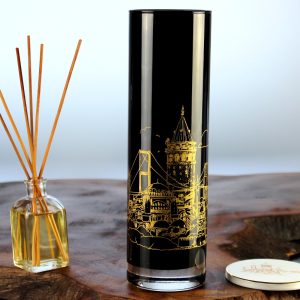 Elsanat İstanbul Kazanı Cam Vazo