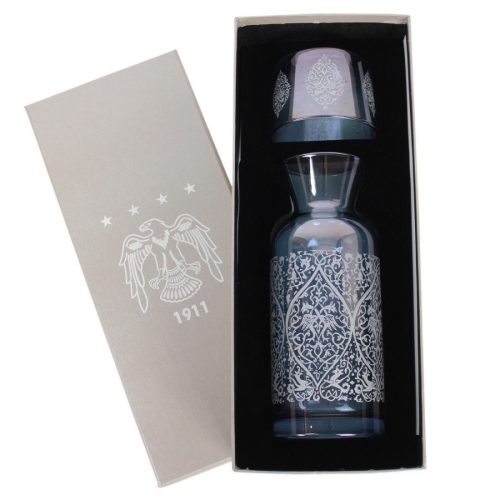 Elsanat Beka Başucu Sürahi Seti (Mavi Cam)