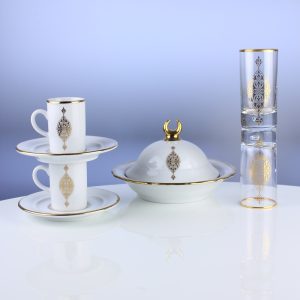 Elsanat Rumi Kahve Lokum İkram Seti