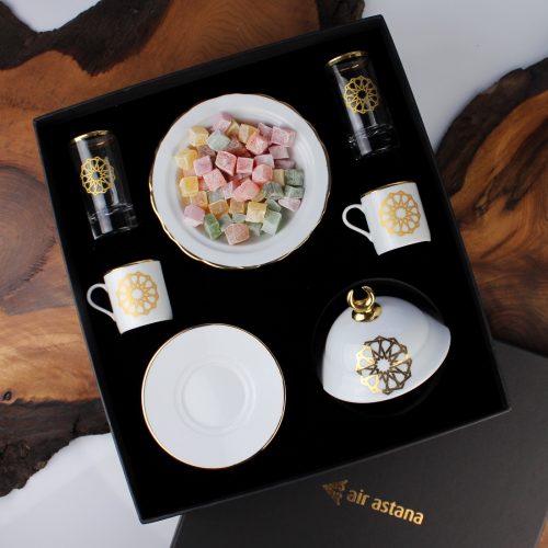 Elsanat Selçuklu Yıldızı Kahve Lokum İkram Seti