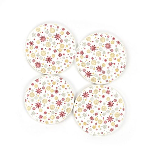 Elsanat Snowflake Dörtlü Bardak Altlığı