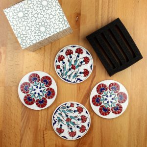 Elsanat Seramik Bardak Altlığı