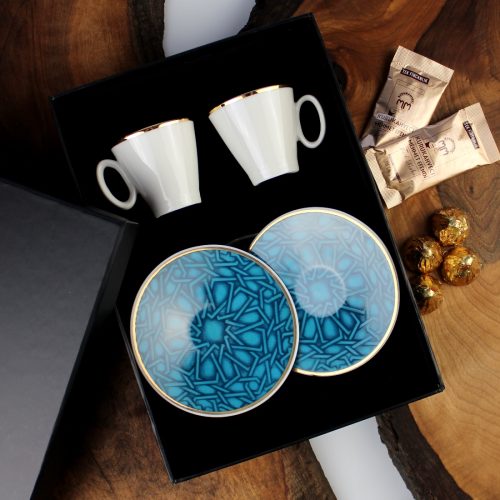 Elsanat Turkuaz Kahve Seti