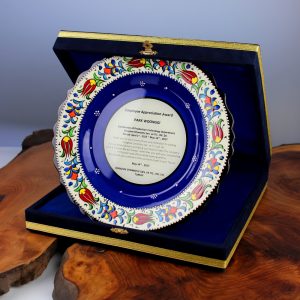 Elsanat Çini Porselen Plaket Tabak 25cm