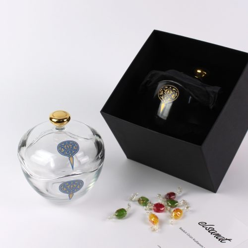 Elsanat Rumi-S Kapaklı Cam Şekerlik Lokumluk