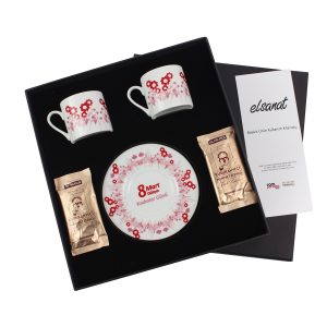 Elsanat 8 Mart İkili Fincan Seti