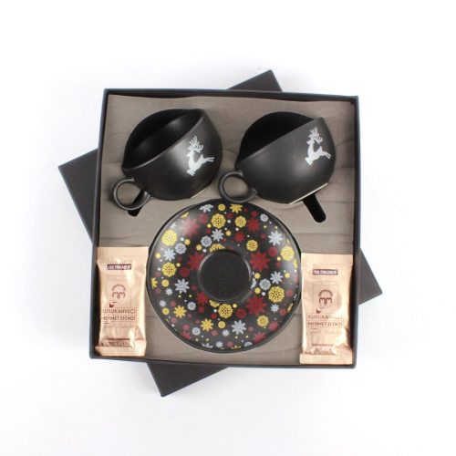 Elsanat Snowflake İkili Çay Fincan Seti 200cc