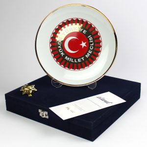 Elsanat Özel Baskılı Porselen Plaket Tabak