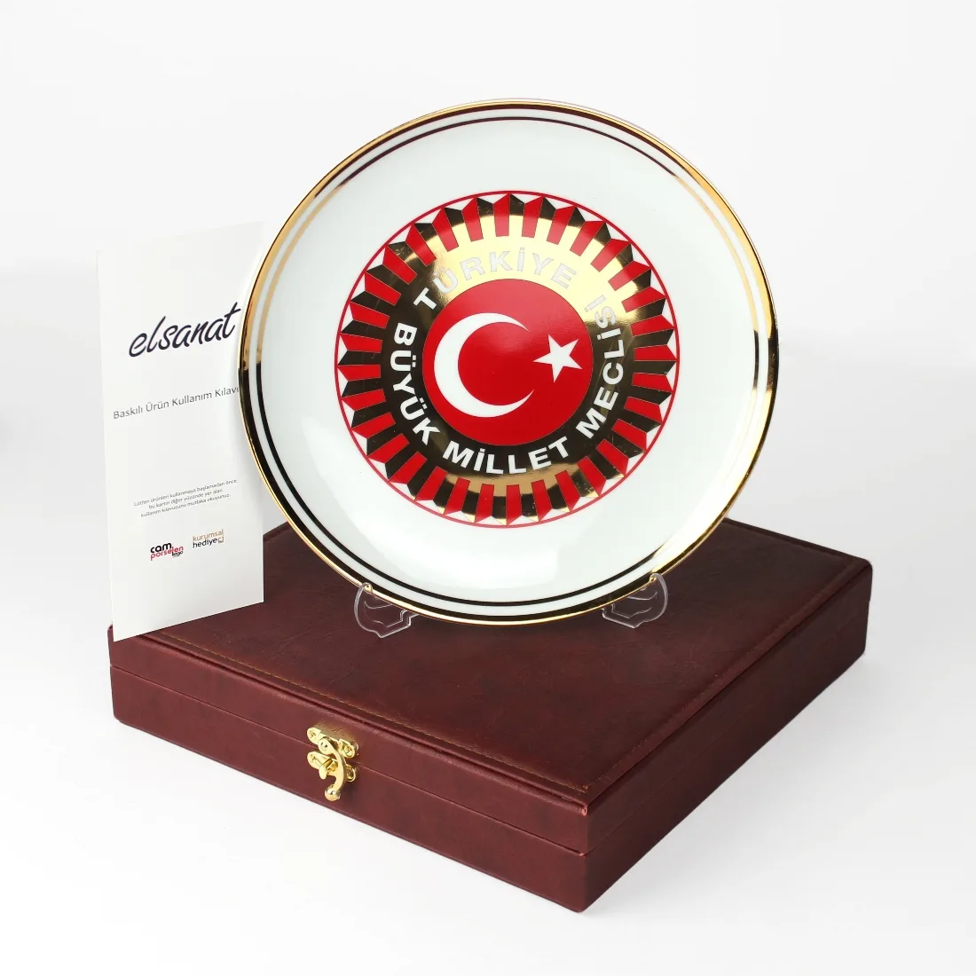 Elsanat Plaket Tabak Porselen - Görsel 2