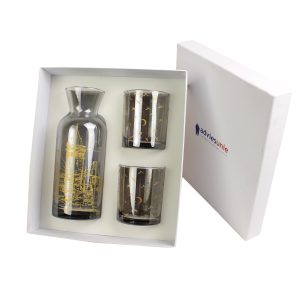 Elsanat İstanbul Kazanı Başucu Sürahi Takımı (Füme Cam)