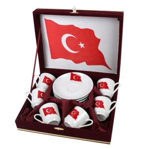 Elsanat Bayrak Altılı Fincan Seti