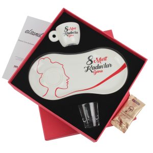 Elsanat 8 Mart Tek Kişilik Kahve Fincan Seti