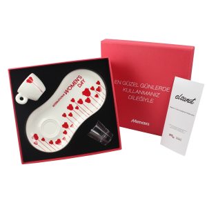 Elsanat 8 Mart Tek Kişilik Kahve Seti